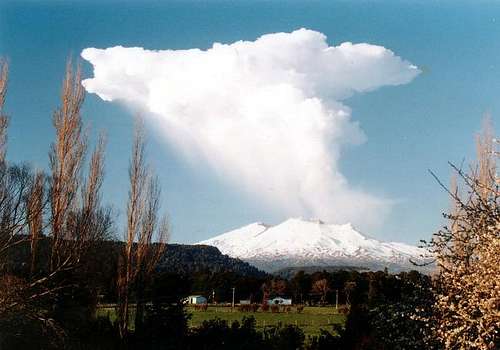 Mount Ruapehu finnished its...
