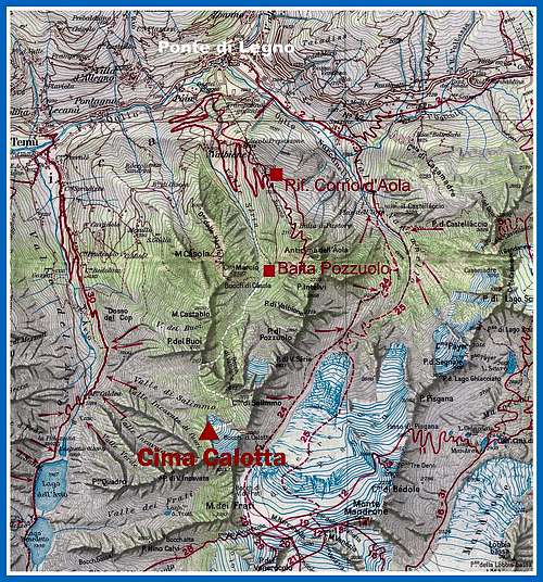 Cima Calotta map