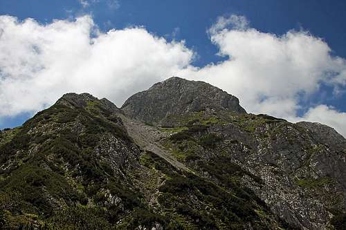 Storzic summit from the N ridge