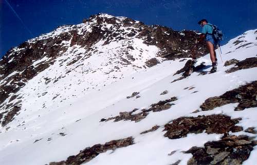 Mont Fallère On South-southwest Crest with snow 1998