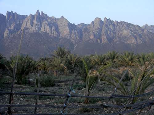 The Haghier Mountains from the North at dawn