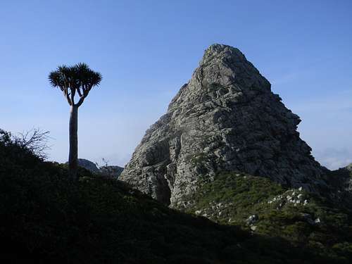 Peak in the Haghier Mountains