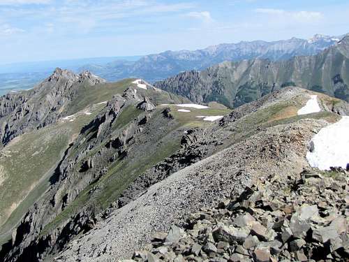 The lower peaks of Yellow Mountain