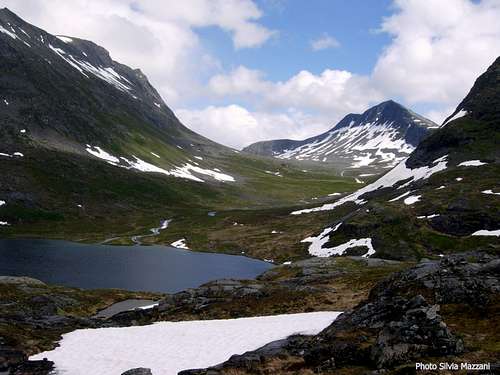 Romsdal Alps landscape near Stigfoss