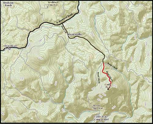 Castle Peak Trail Map