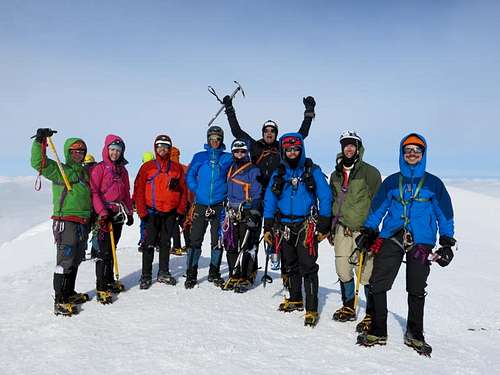 The Summitears on the summit of Mount Baker