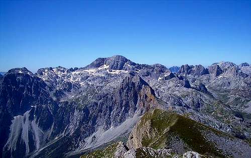 Massif of Prokletije Mountain...