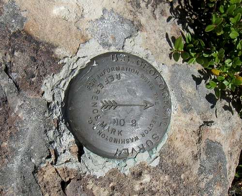 Mill Canyon Peak witness marker
