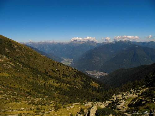 View into the Leventina valley