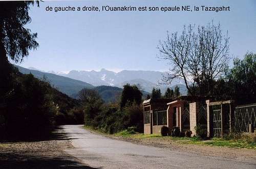 view of the massif on the...