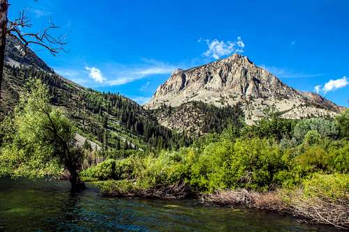 Mount Scowden from Lundy  Lake