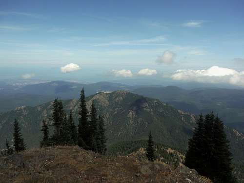 The view toward Maynard from the summit of Tyler Peak