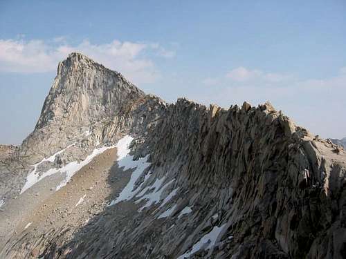 A look up at Sawtooth from...