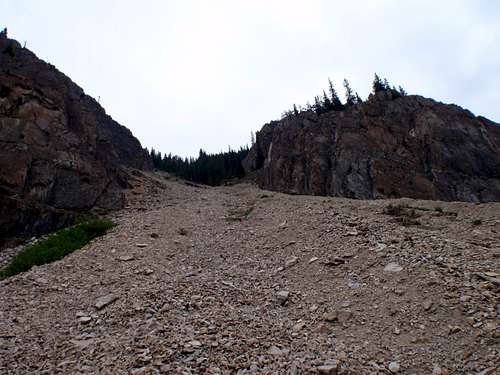 Looking up access gully
