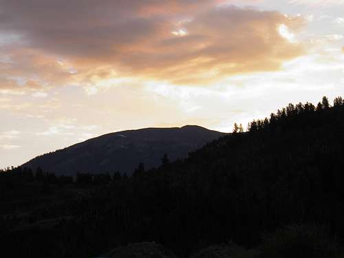Ute Peak at sunrise from HWY 9