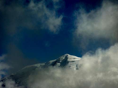 The summit top of Rainier