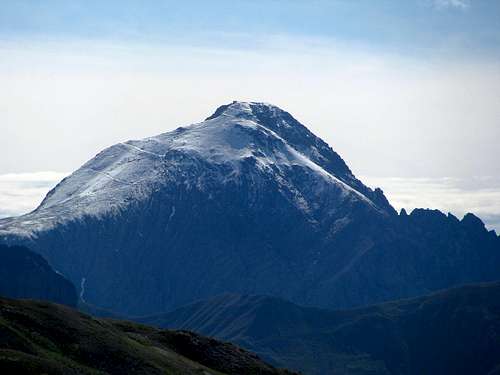 Mont Chaberton with snow