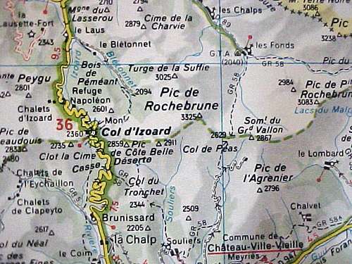 Map of Grand Rochebrune