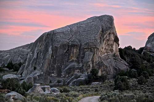 Elephant Rock at sunset