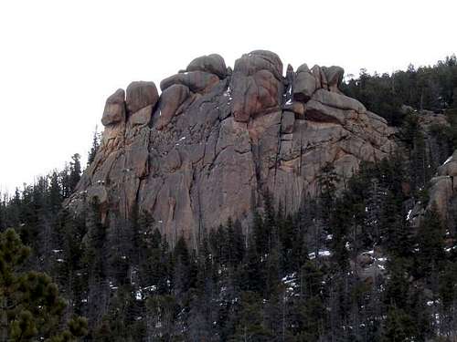 A granite rock face on South...