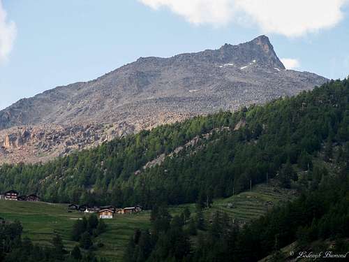Jagihorn (3206m) from Saas Grund