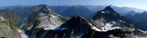 Summit Panorama from Vesper Peak