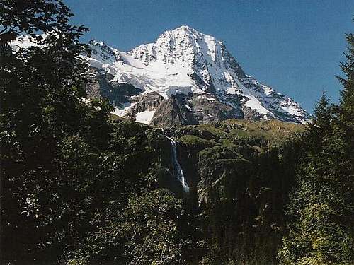 View of the Breithorn peak...