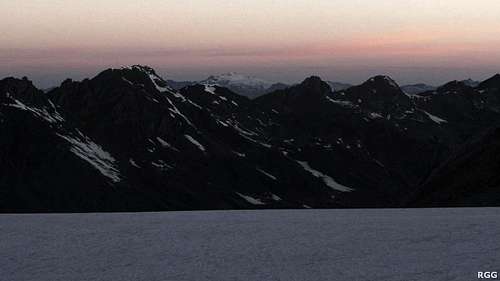 Pre - dawn on the Brunegg Glacier