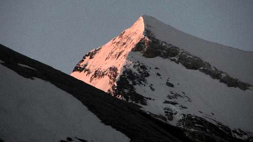 Alpenglow on the Brunegghorn north face