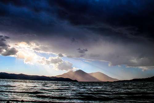 A stormy day over Clear Lake