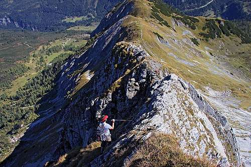 On Steinfeldspitze E ridge
