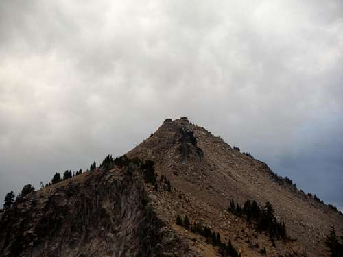 The summit with building clouds