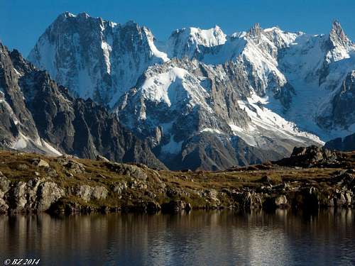 View from the Les Chéserys lake