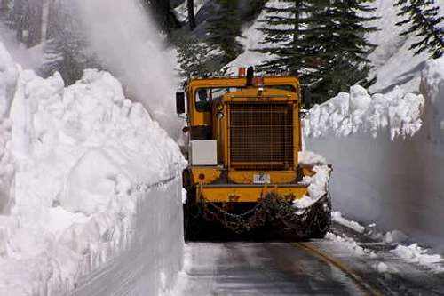 Plowing open the pass