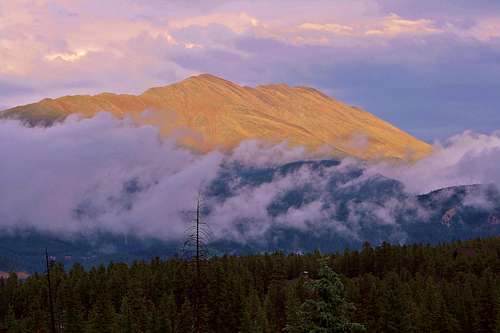 Bald Mountain at dusk