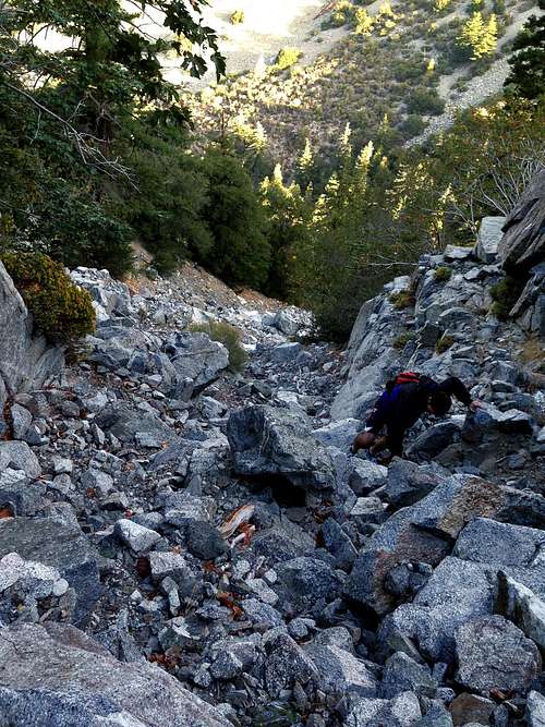 Scramble in Icehouse Canyon