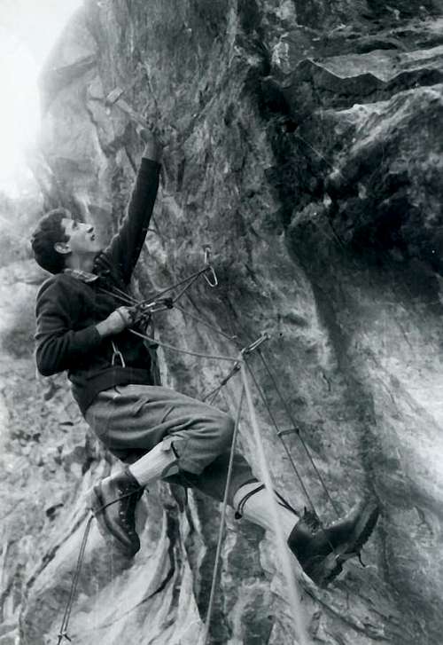 Becca: Artificial Climbing on ancient Dard Gorge 1967