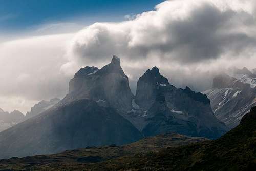 Clearing storm in Cuernos del Paine