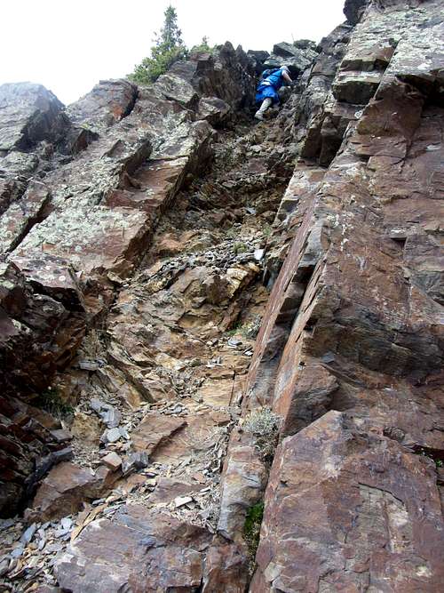 Dromedary southwest ridge mini-gully