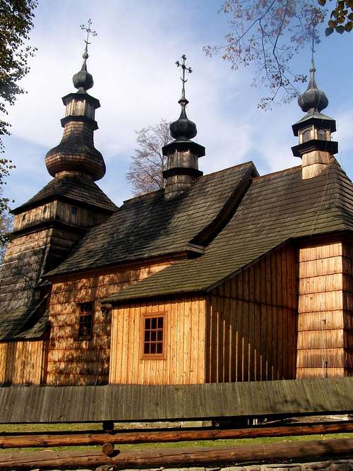 The Greek Catholic Filial Church in Ropica Górna - Wooden Architecture Route in Małopolska