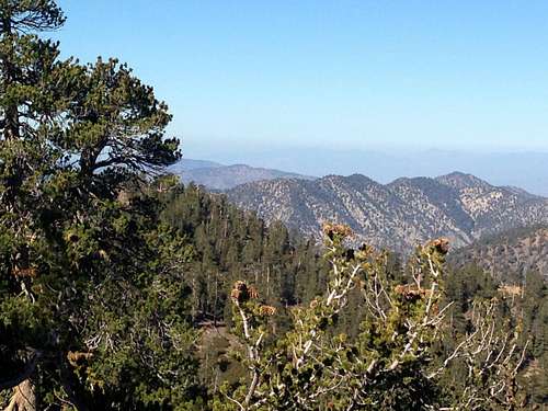 San Gabriels from upper part of trail to Baden-Powell