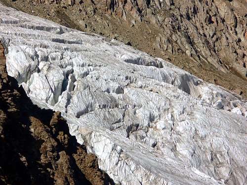 Mont Cordine Crevasses on Valsorey Glacier
