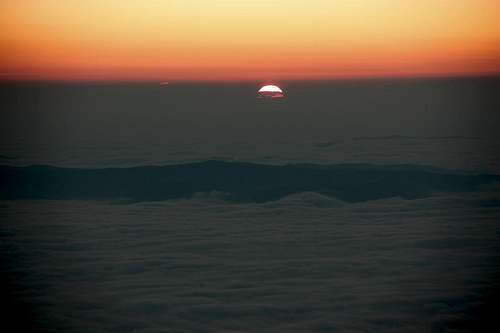 Rising Sun above Spis highlands