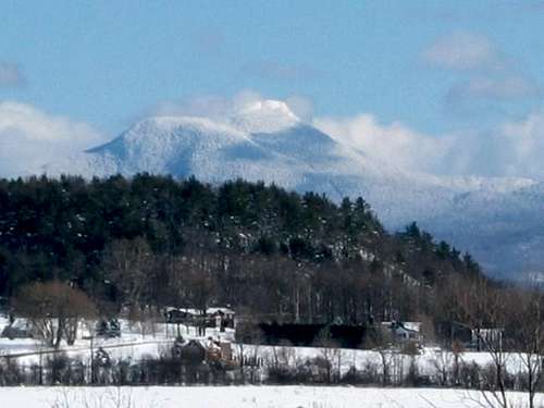 Camels Hump emerging from the...