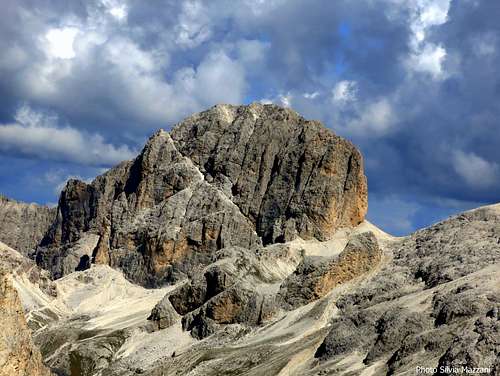 Catinaccio d'Antermoia seen from the summit of Cresta di Davoi
