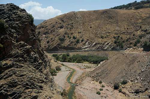The road between Asni and Imlil