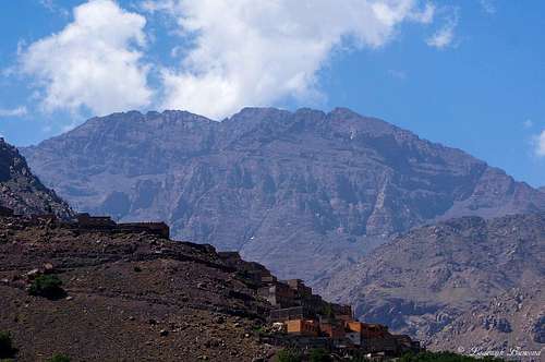 Toubkal Massif as seen from Imlil