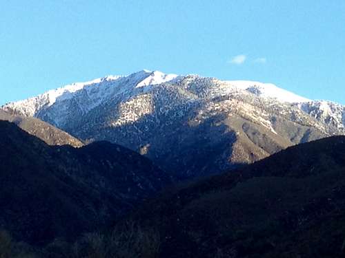 Mt. Baldy at 7 am on November 2, 2014
