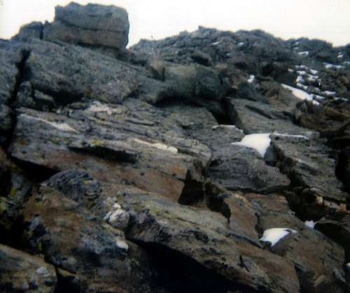 The diff  ... Concluding from N-NE Edge to Summit 1975