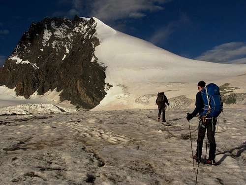 Rimpfishhorn from the Allalin Glacier
